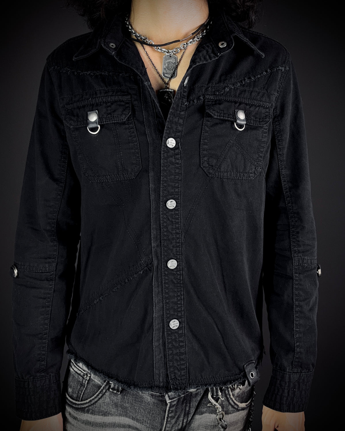 In The Attic Asymmetric Panel Shirt