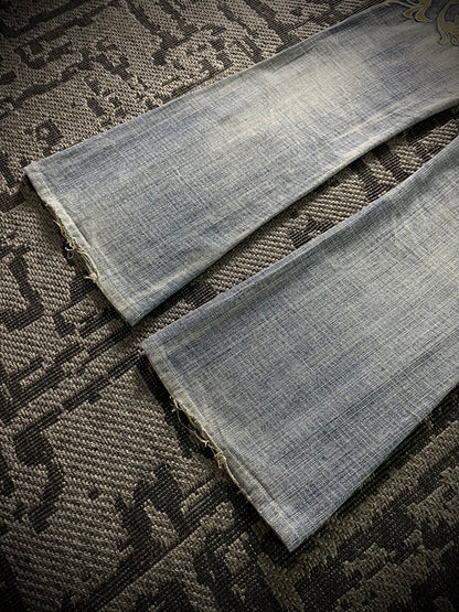 Tornado Mart Tribal Flared Jeans (M)