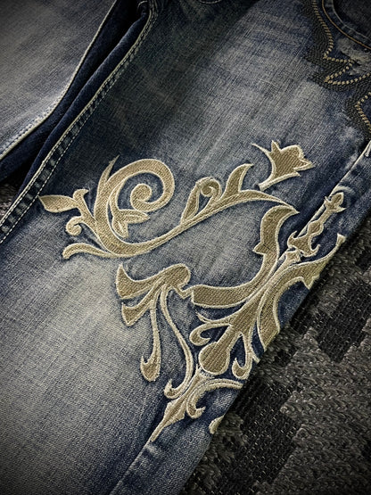Tornado Mart Tribal Flared Jeans (L)