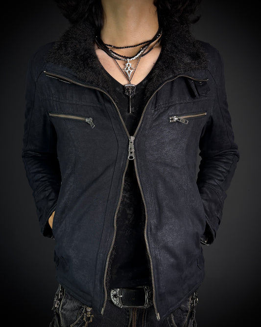 Schlussel Faux Fur Coated Jacket