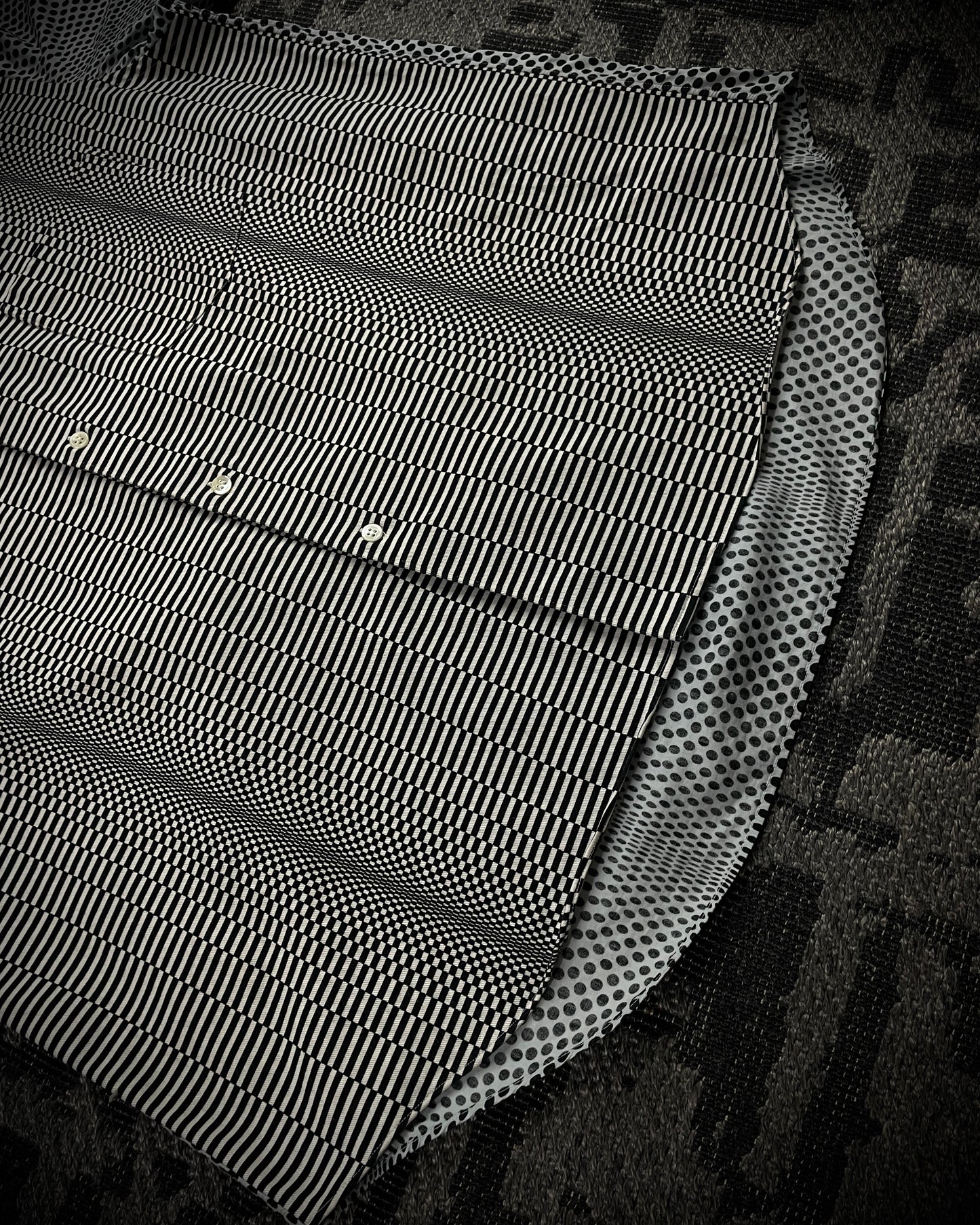 COMME des GARÇONS SHIRT (Early 2000s) Mixed Pattern Short Sleeve