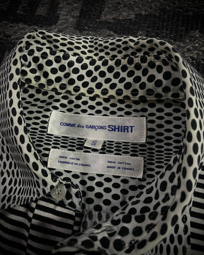 COMME des GARÇONS SHIRT (Early 2000s) Mixed Pattern Short Sleeve