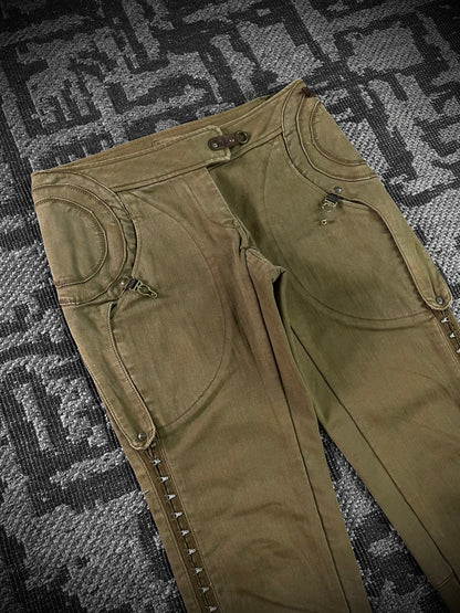 Share Spirit Geometry Hooks Flared Pants