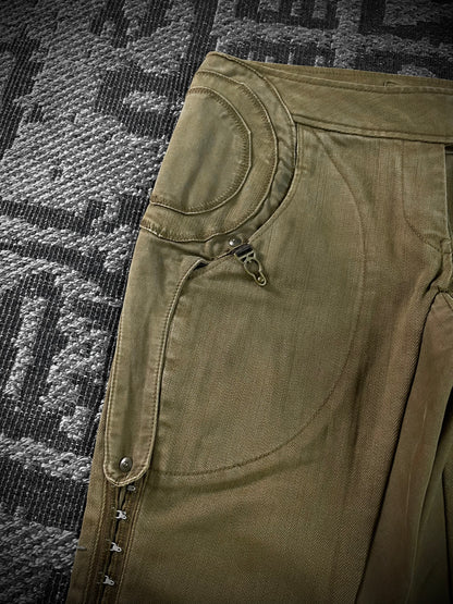 Share Spirit Geometry Hooks Flared Pants