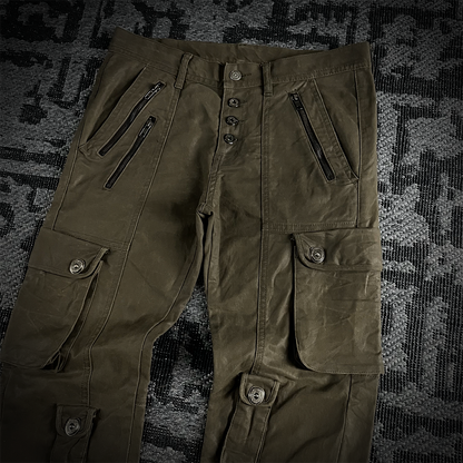 Tornado Mart Tactical Waxed Multiple Pocket Pants