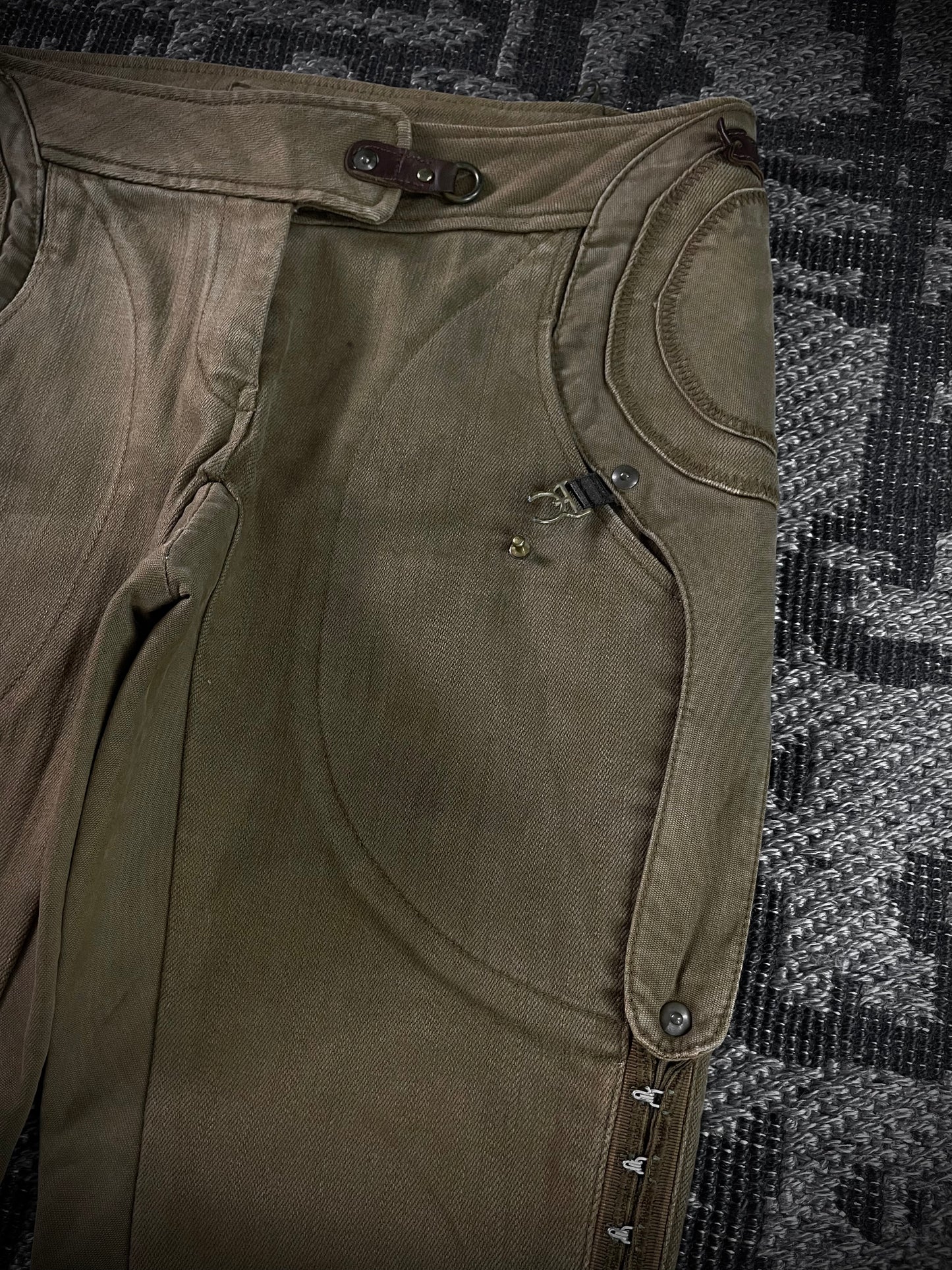 Share Spirit Geometry Hooks Flared Pants