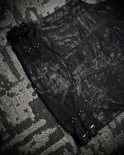 Midas Coated Splatter Multi-Zip Biker Vest