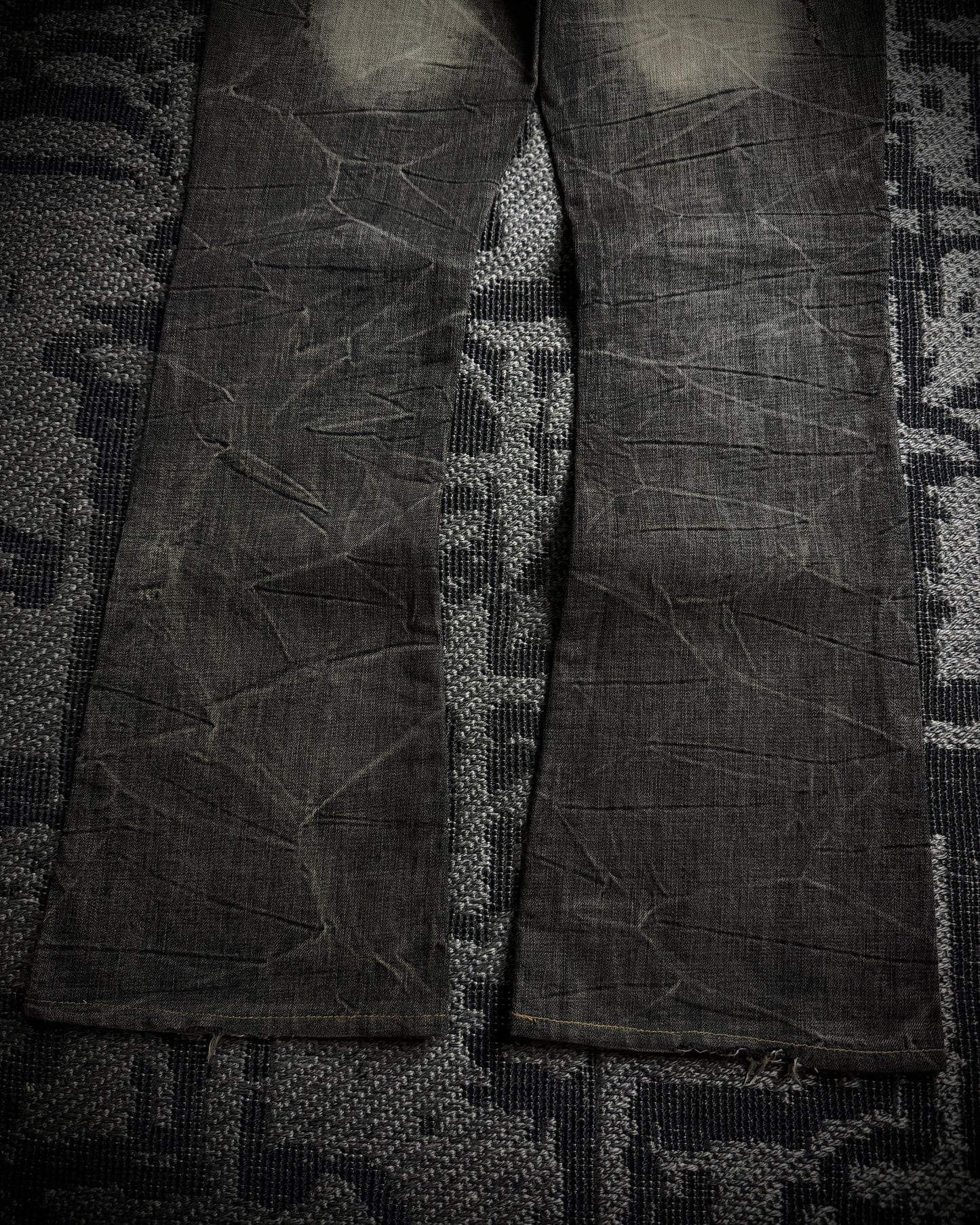 GOA Mud Washed Distressed Bootcut Denim