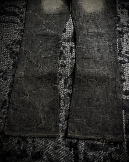 GOA Mud Washed Distressed Bootcut Denim