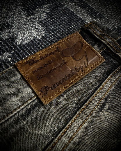 GOA Mud Washed Distressed Bootcut Denim