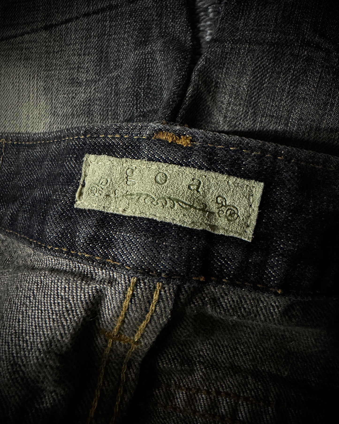 GOA Mud Washed Distressed Bootcut Denim