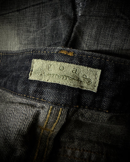 GOA Mud Washed Distressed Bootcut Denim