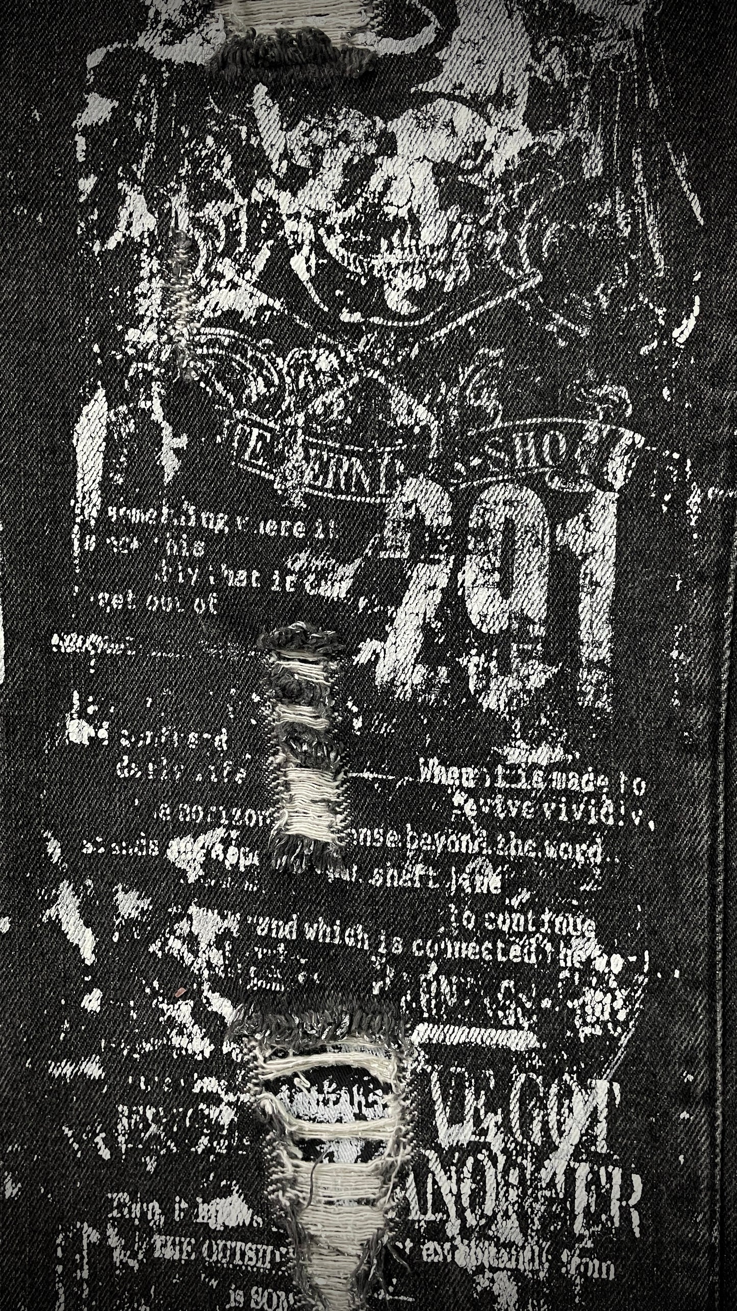 Bernings Sho Distressed Poem Bootcut Denim