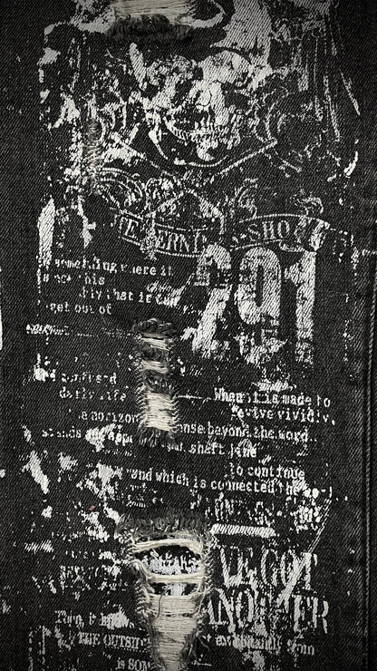 Bernings Sho Distressed Poem Bootcut Denim