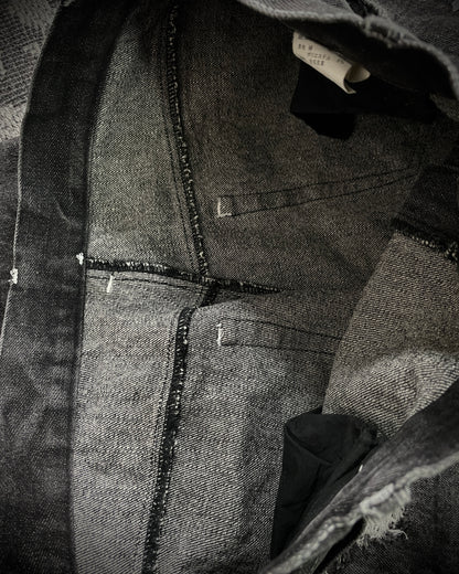 Bernings Sho Silver Stitch Multi-zip Distressed Poem Bootcut Jeans