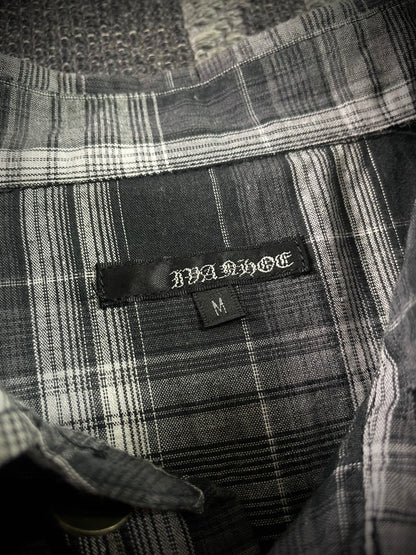 Manhoe Japanese Poem Patch Flannel Shirt