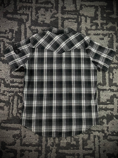 Manhoe Japanese Poem Patch Flannel Shirt