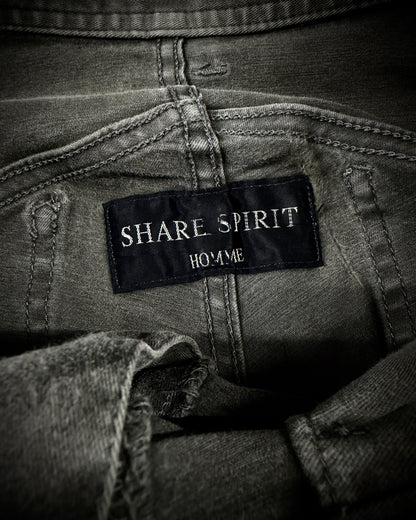 Share Spirit Painted Buckle Pants