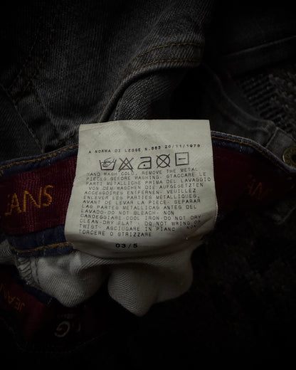 Dolce & Gabbana AW2003 Chain Detail Wide Straight Jeans