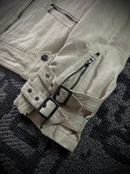 Spinach Multizip Fur Jacket