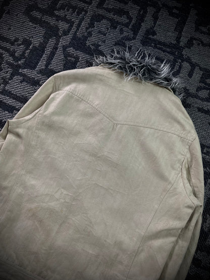 Spinach Multizip Fur Jacket