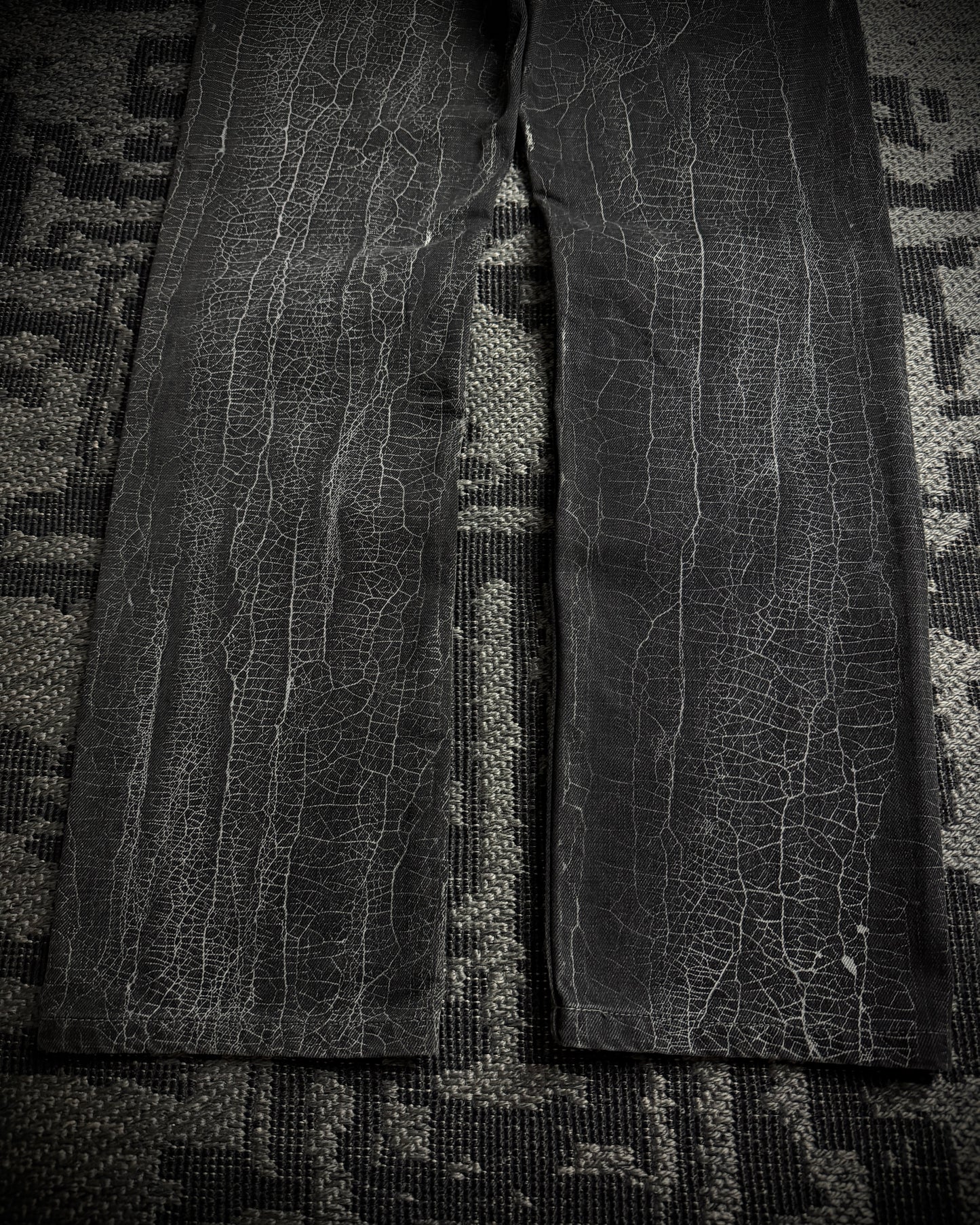 Dolce & Gabbana 2000s Crackle Wash Slim Straight Jeans
