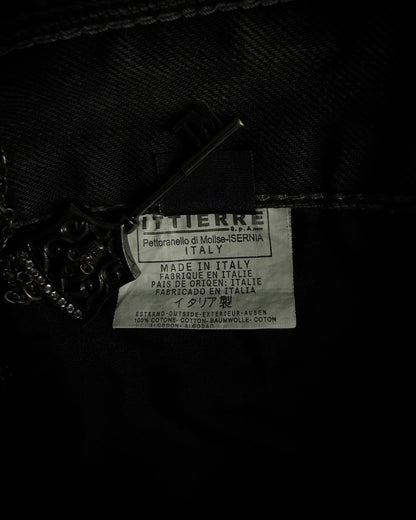 Dolce & Gabbana 2000s Crackle Wash Slim Straight Jeans