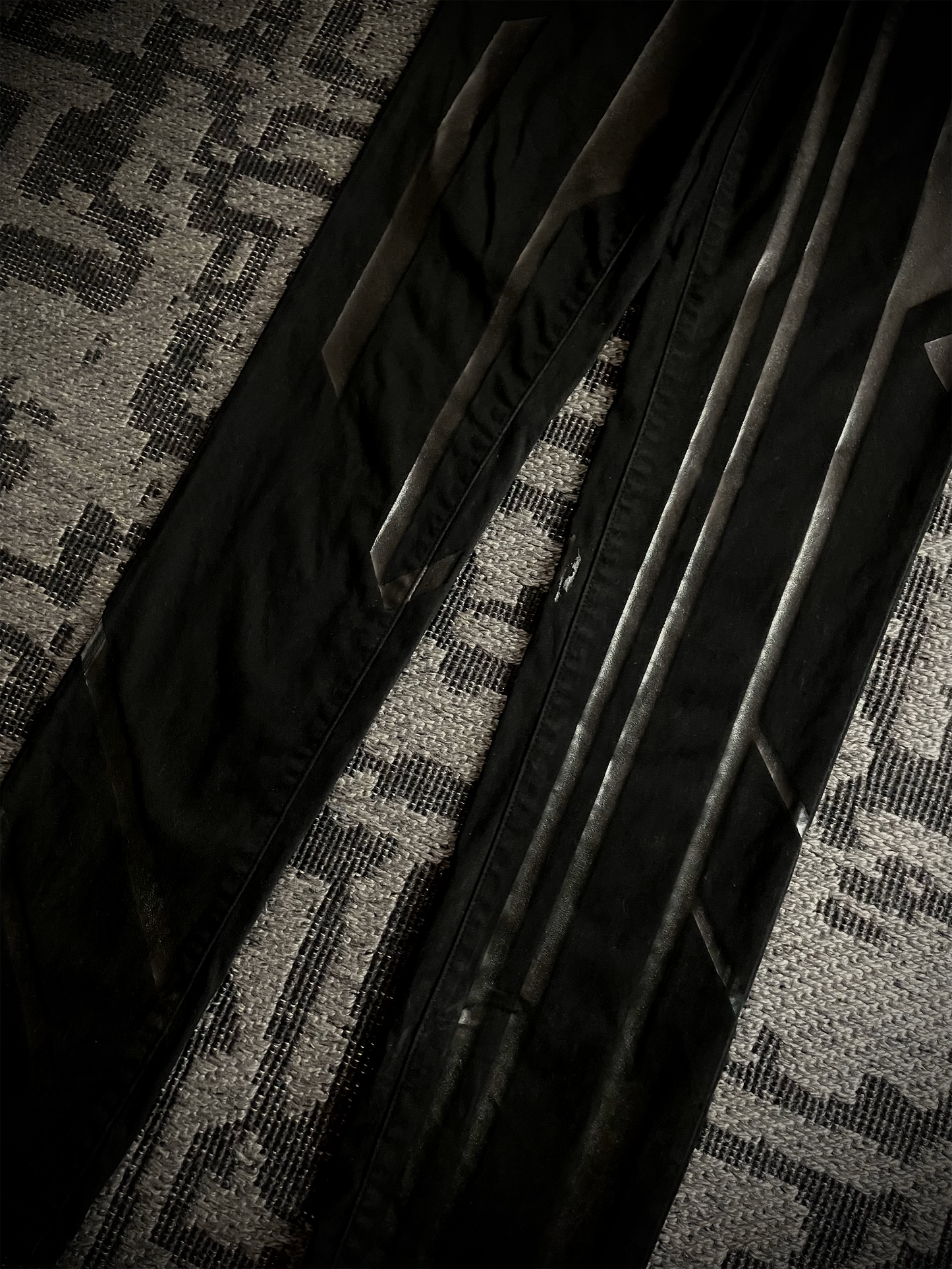 Diesel Black Gold Biker Coated Jeans