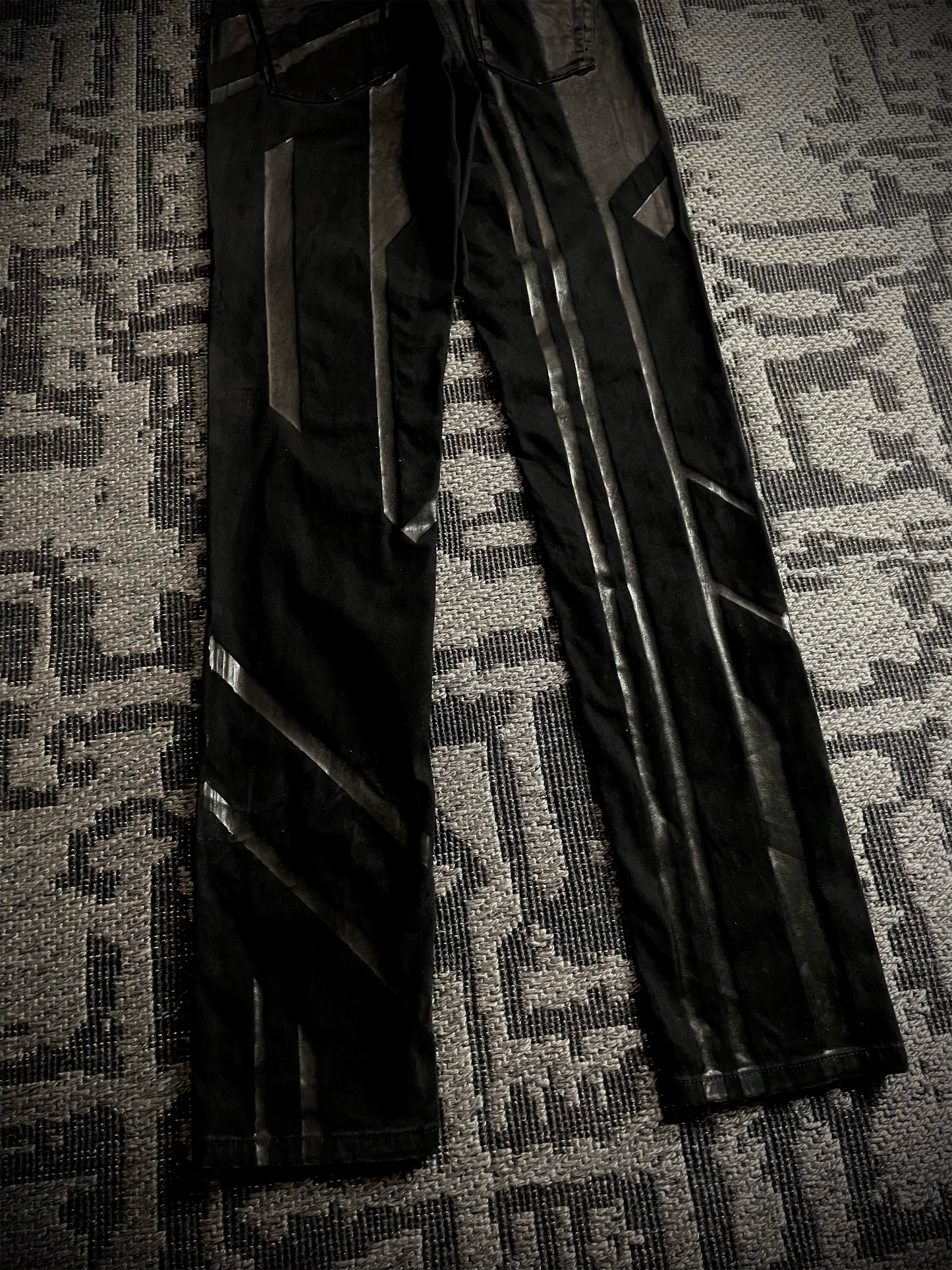 Diesel Black Gold Biker Coated Jeans