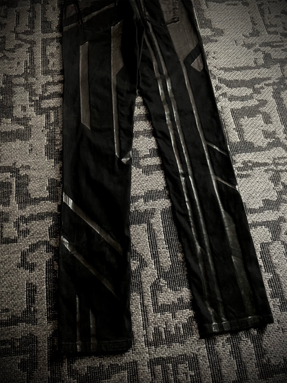 Diesel Black Gold Biker Coated Jeans