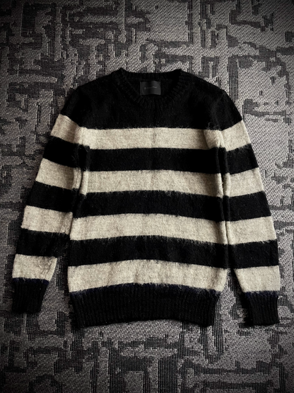 Lounge lizard Stripe Wool knit Sweater