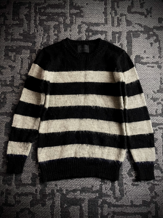 Lounge lizard Stripe Wool knit Sweater