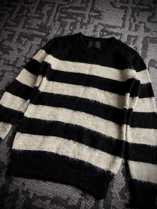 Lounge lizard Stripe Wool knit Sweater