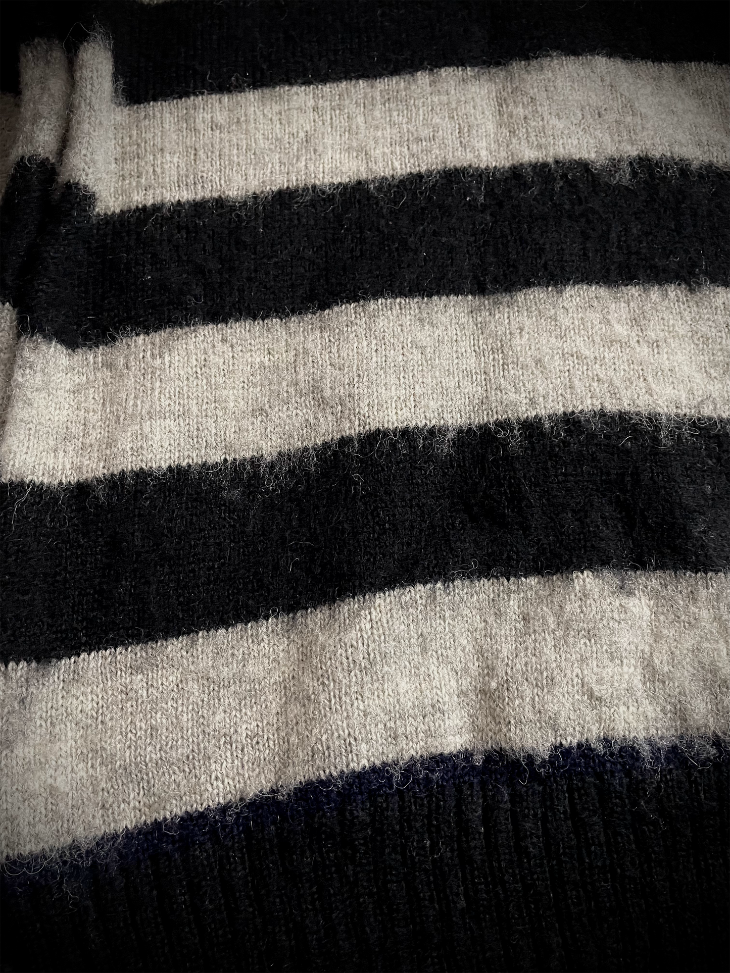 Lounge lizard Stripe Wool knit Sweater
