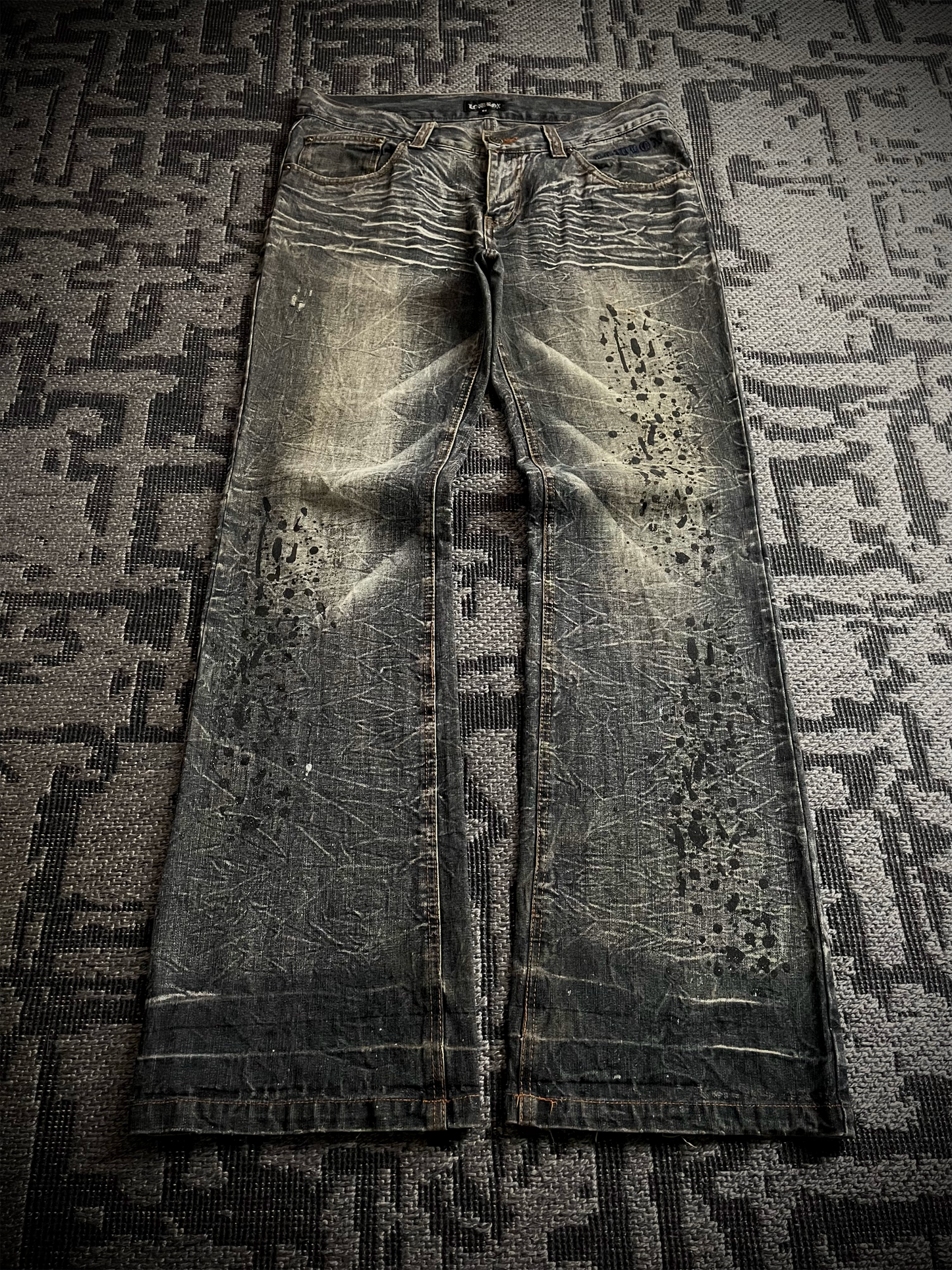 Lowbox Glitter Bootcut Flared Jeans