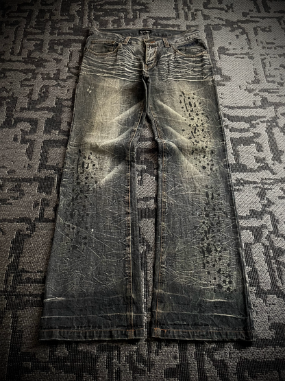 Lowbox Glitter Bootcut Flared Jeans
