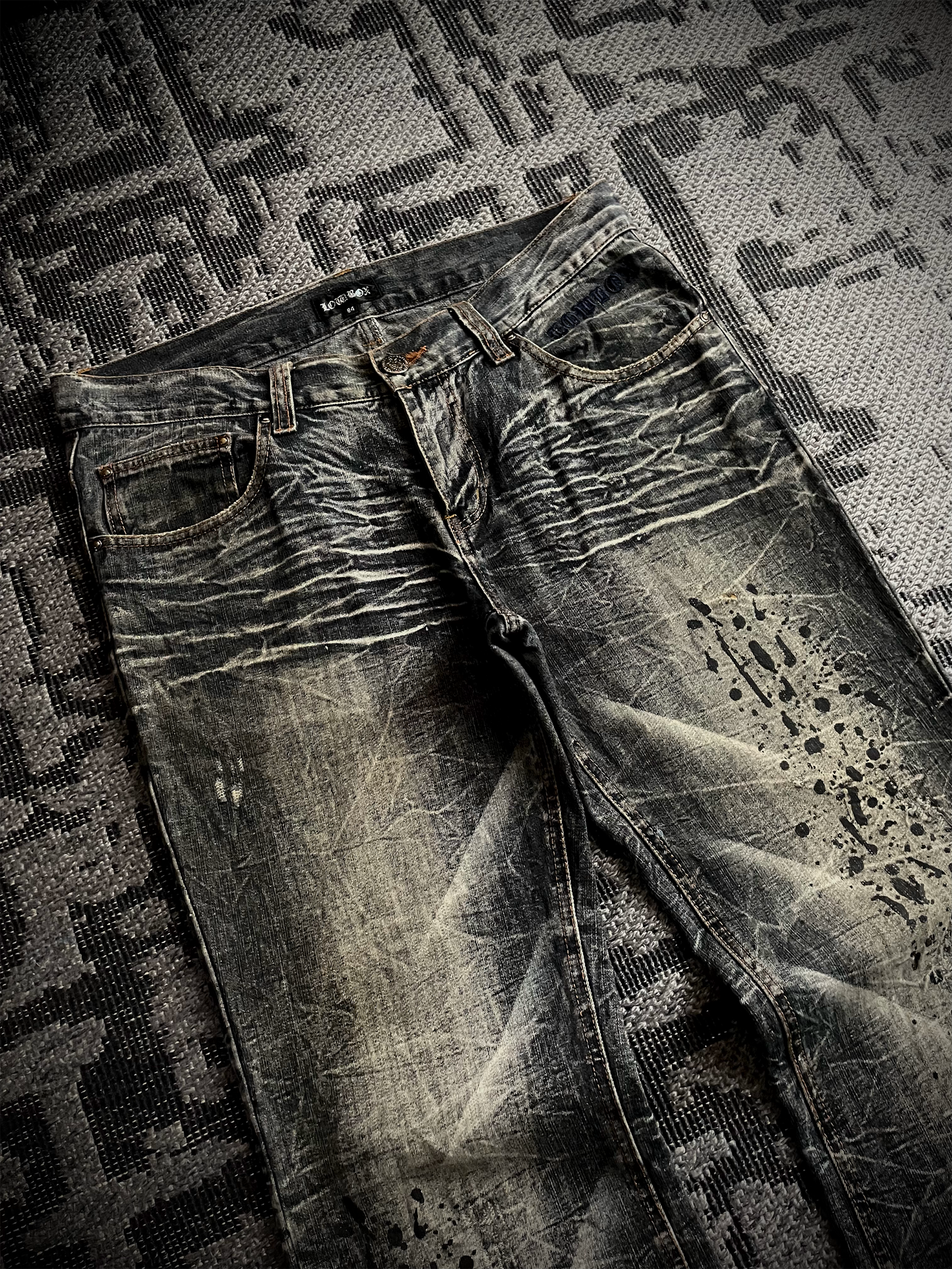 Lowbox Glitter Bootcut Flared Jeans