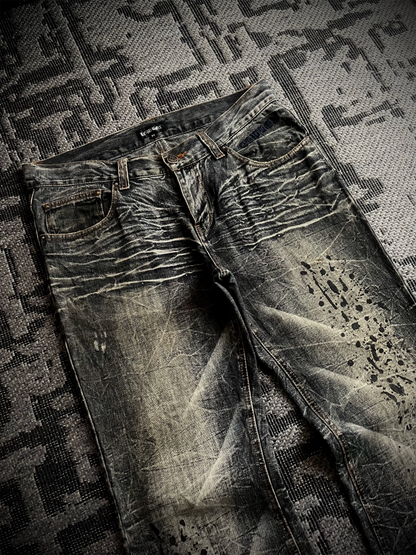 Lowbox Glitter Bootcut Flared Jeans