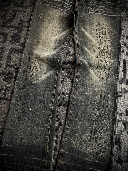 Lowbox Glitter Bootcut Flared Jeans