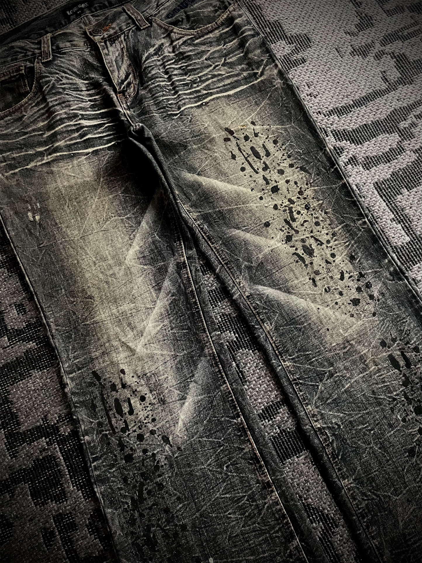 Lowbox Glitter Bootcut Flared Jeans