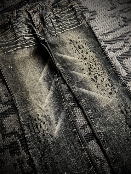 Lowbox Glitter Bootcut Flared Jeans