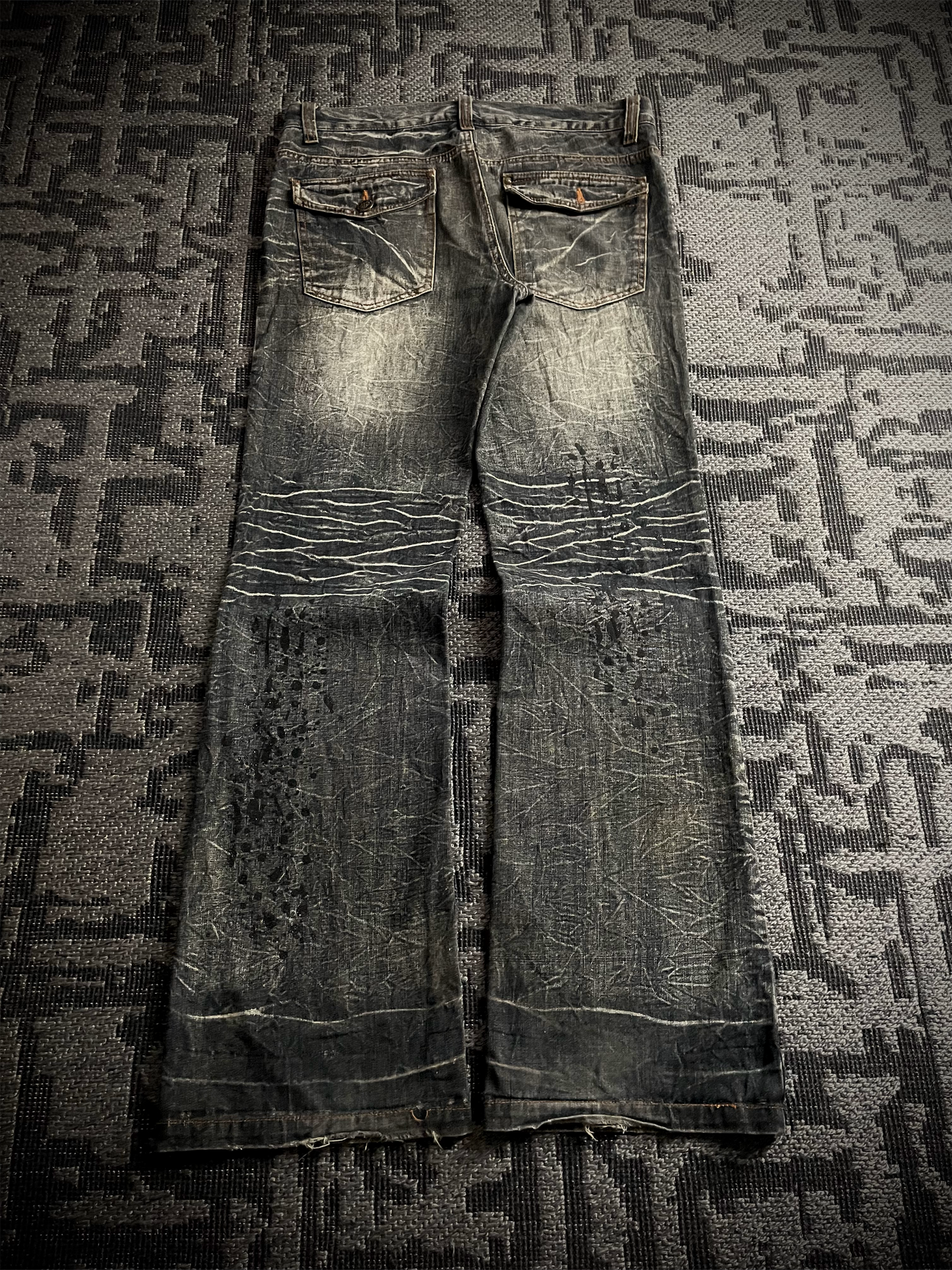 Lowbox Glitter Bootcut Flared Jeans