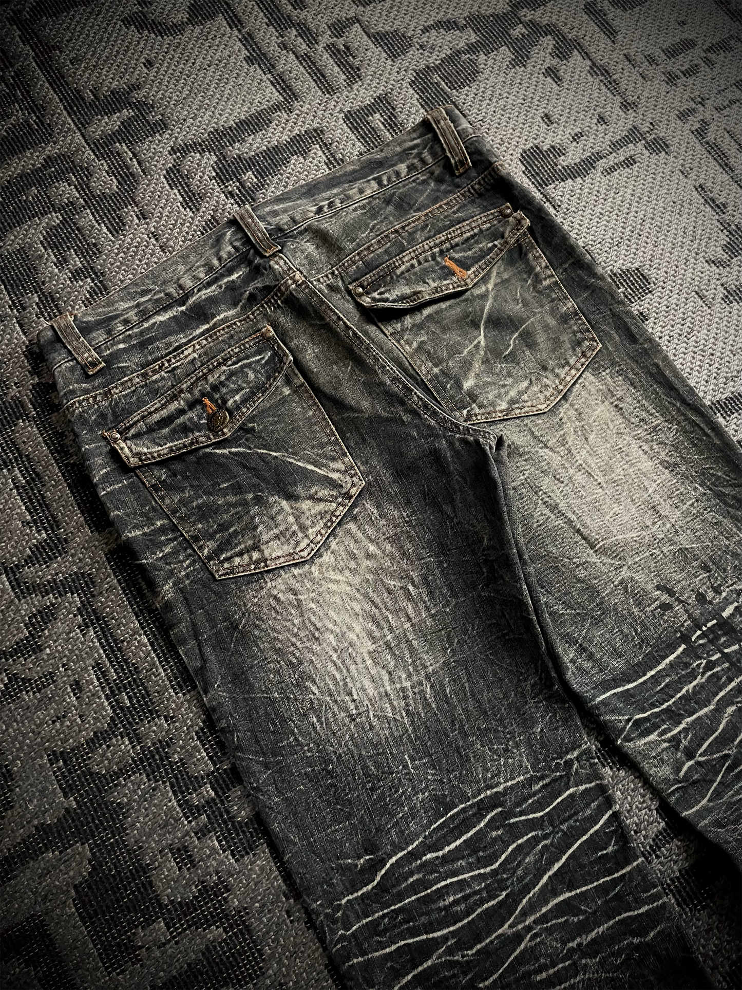 Lowbox Glitter Bootcut Flared Jeans