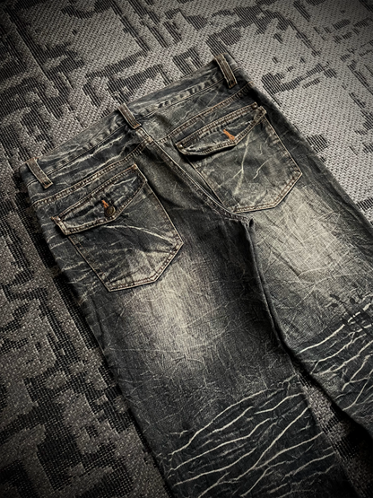 Lowbox Glitter Bootcut Flared Jeans