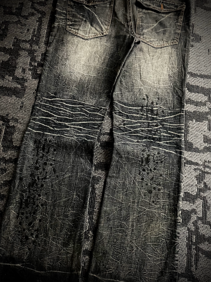 Lowbox Glitter Bootcut Flared Jeans