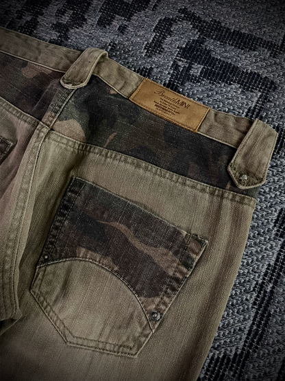 Breath Mint Camo Bootcut Flared Pants