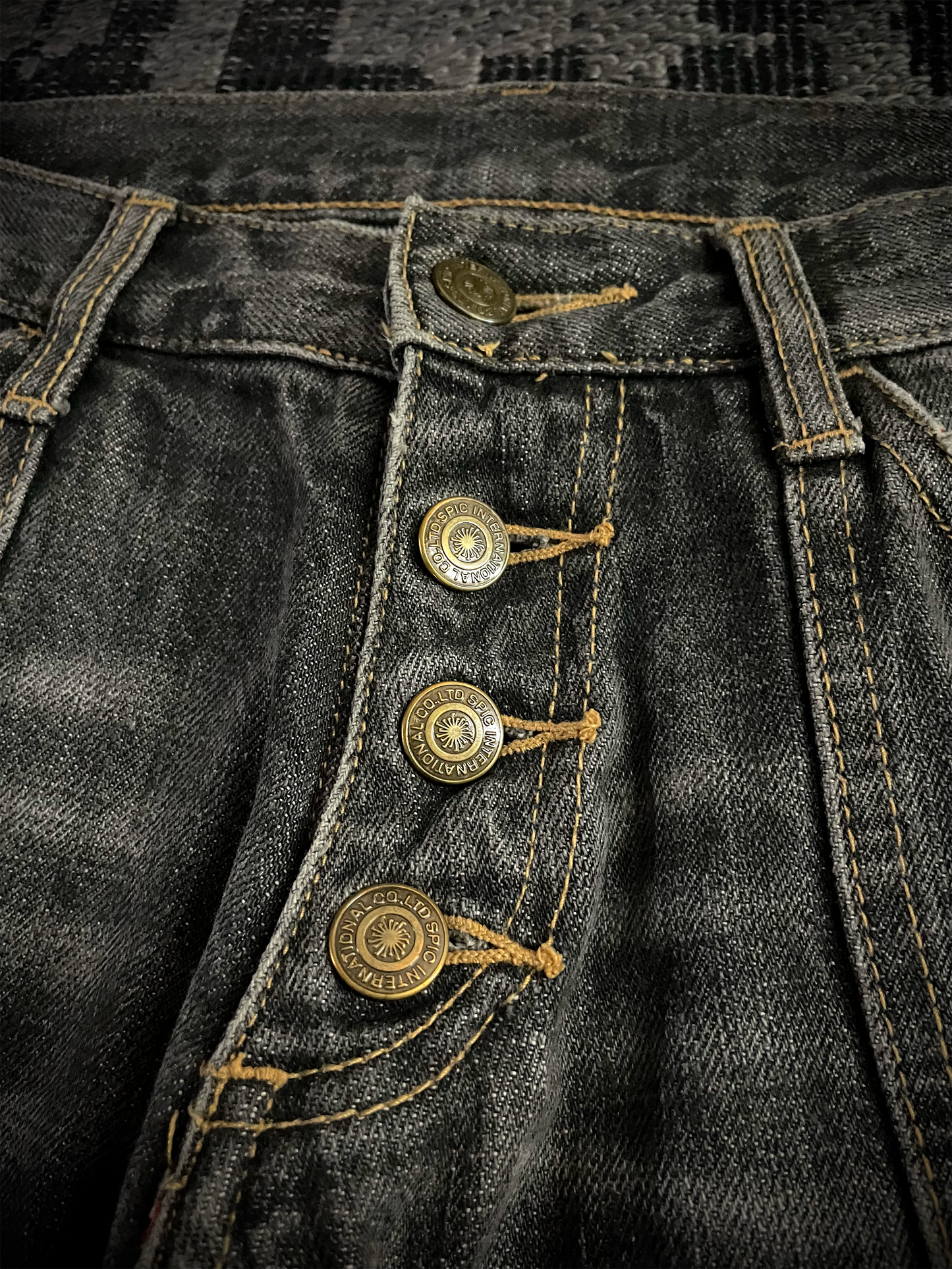 Tornado Mart Back Long Lace Up Flared Jeans