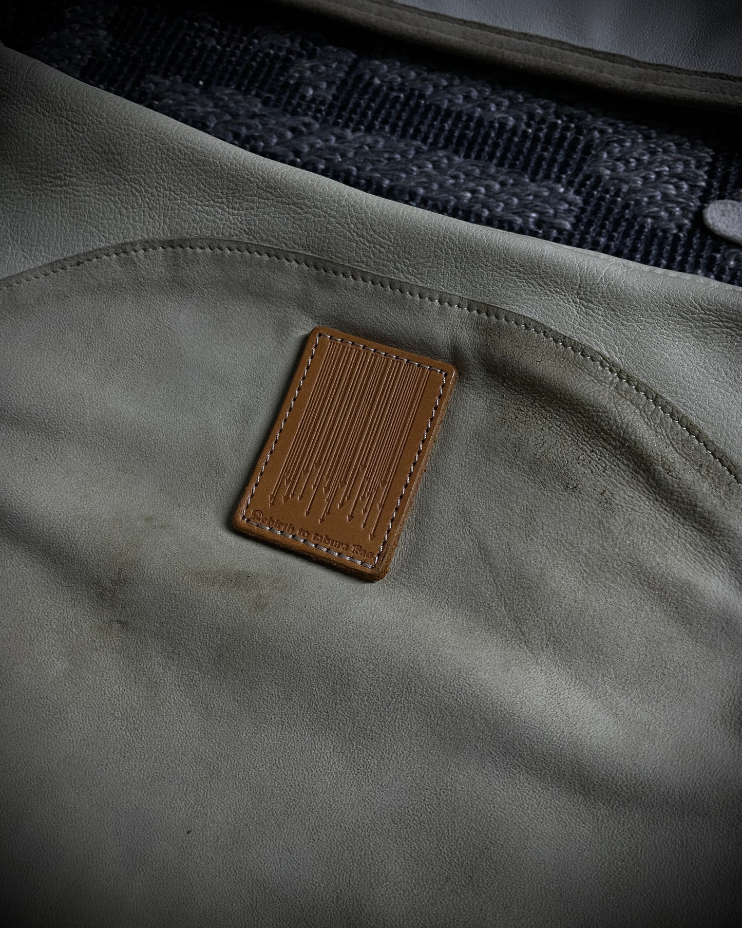 Rebirth To Tabula Rasa Multi-Fur Panel Leather Shoulder Bag