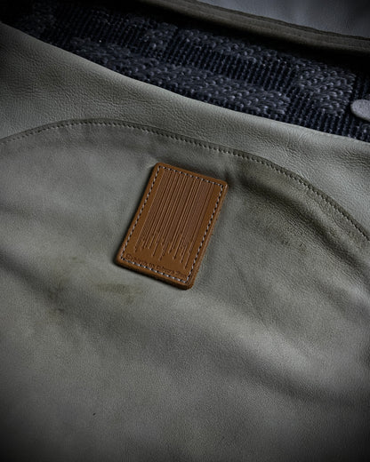 Rebirth To Tabula Rasa Multi-Fur Panel Leather Shoulder Bag