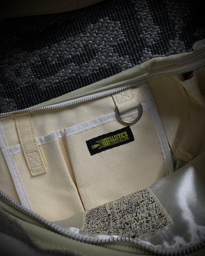 Rebirth To Tabula Rasa Multi-Fur Panel Leather Shoulder Bag